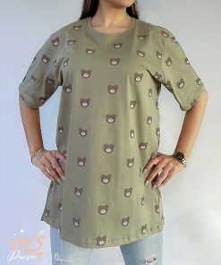 تيشرت لانگ چاپ خرس