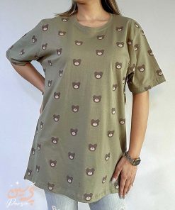 تيشرت لانگ چاپ خرس