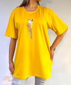 تيشرت لانگ طرح طوطی