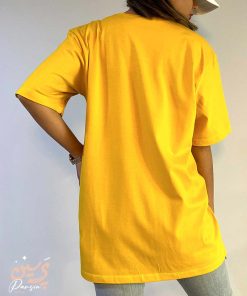 تصویر تنخور پشت تیشرت دخترانه زرد