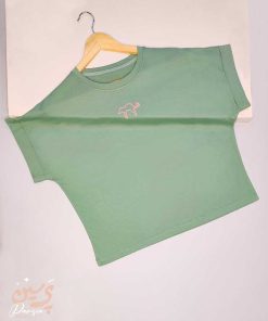 تیشرت کراپ کیمونو چاپ برجسته