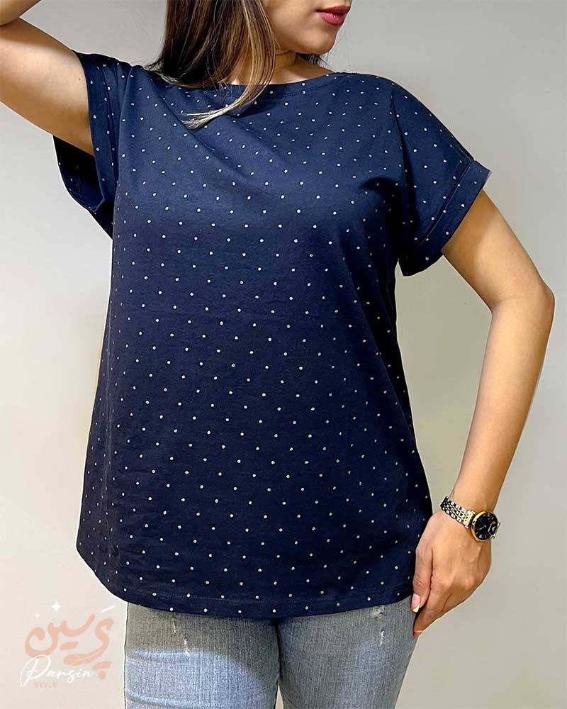 تیشرت خالدار خارجی