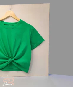 تیشرت کراپ گره ای