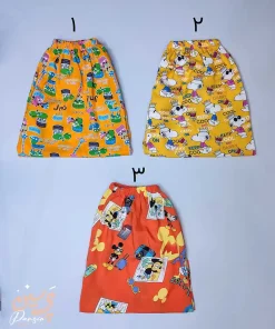 شلوارک نخی طرح دار