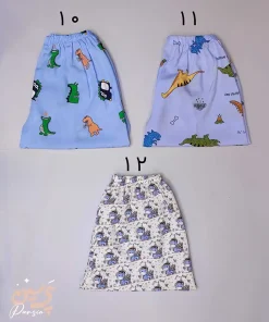 شلوارک نخی طرح دار