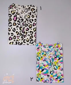 ست تیشرت و شلوار نخی راسته