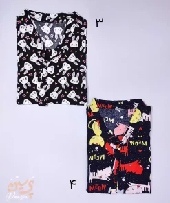 ست تیشرت و شلوار نخی راسته