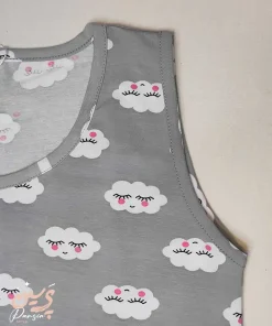 ست تاپ و شلوارک طرح ابر