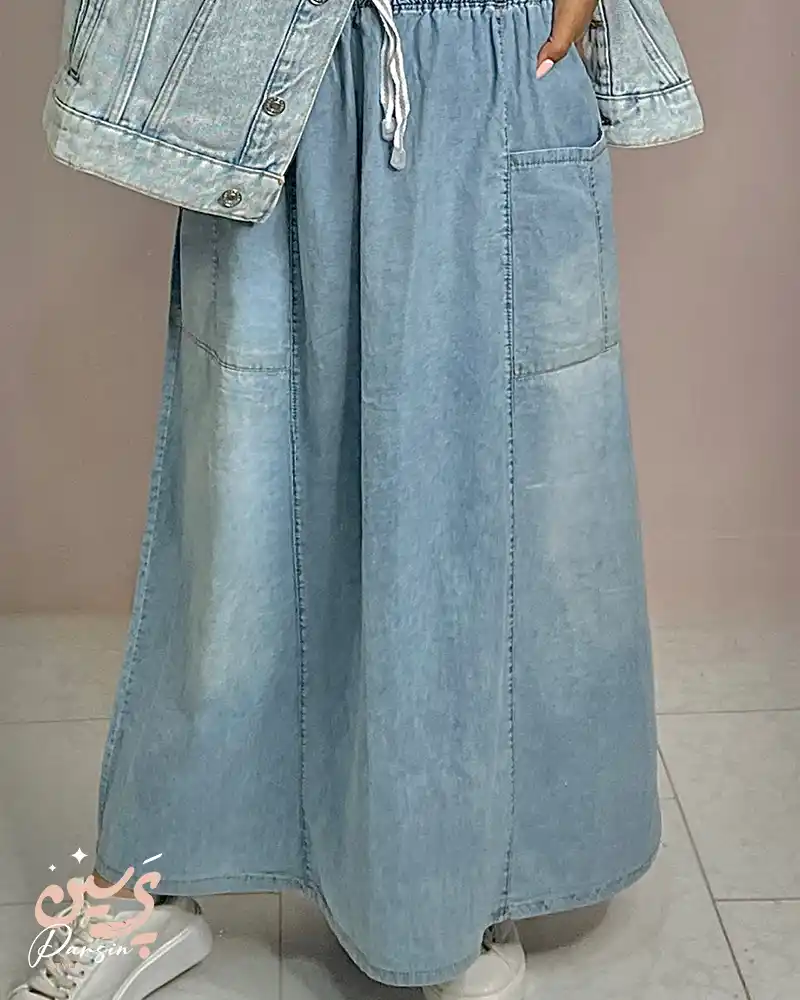 دامن بلند جین - Image 4