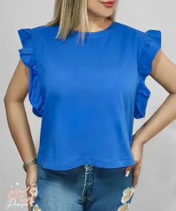 کراپ آستین پروانه ای