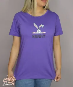 عکس تنخور تیشرت پنبه طرح خرگوش کارتونی