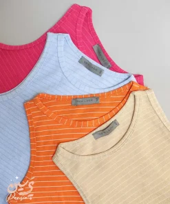 مشخصات کراپ تاپ راه راه نیم تنه دخترانه