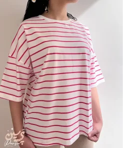 تیشرت باکسی راه راه