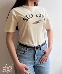 تیشرت بیسیک زنانه چاپی