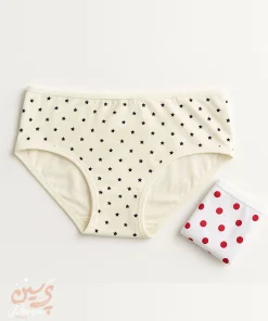 لباس زیر زنانه و دخترانه خالدار جنس نخی ساده روزمره