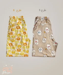 شلوار گیاهی عروسکی زنانه مدل گربه و پاپیون فانتزی