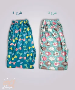 شلوار گیاهی عروسکی زنانه در طرح خرسی و خرگوشی