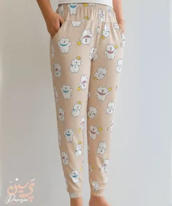 شلوار گیاهی عروسکی زنانه فری سایز با طرح فانتزی و تنخور راحت