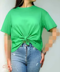 تیشرت کراپ گره ای ترند 2025