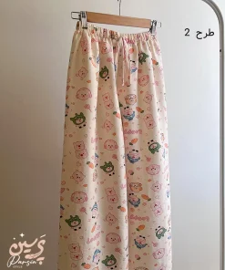 شلوار موسلین خانگی دخترانه شیک