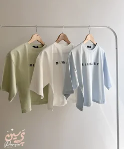 رنگبندی تیشرت کراپ زنانه MINIMALIST روی رگال